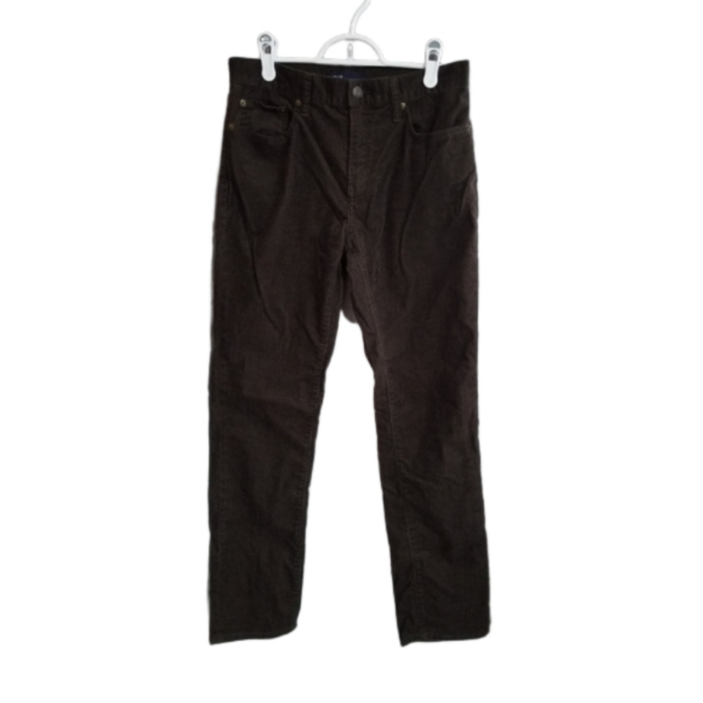 Gap Denim Brown Mens Slim Straight Corduroy Chino Pants Label Reads Size 29x30 - Picture 2 of 14